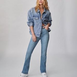 Aritzia Denim Forum The Baily High Rise Boot Cut Jeans - Tall 32 inseam